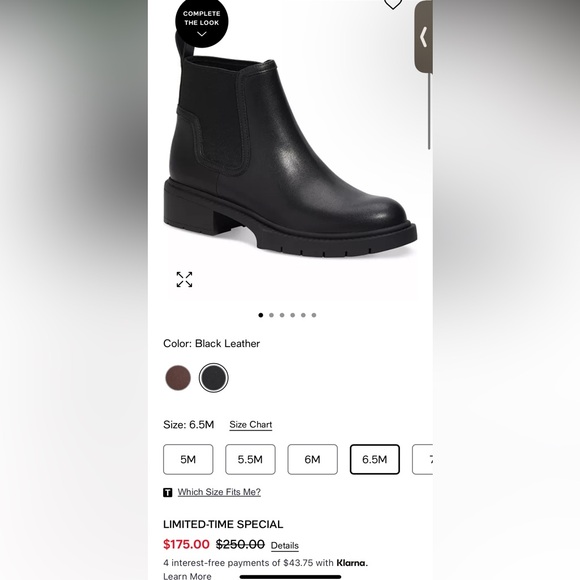 New Coach Women's Lenora Pull On Lug Sole Chelsea Booties 6.5 - Picture 5 of 6